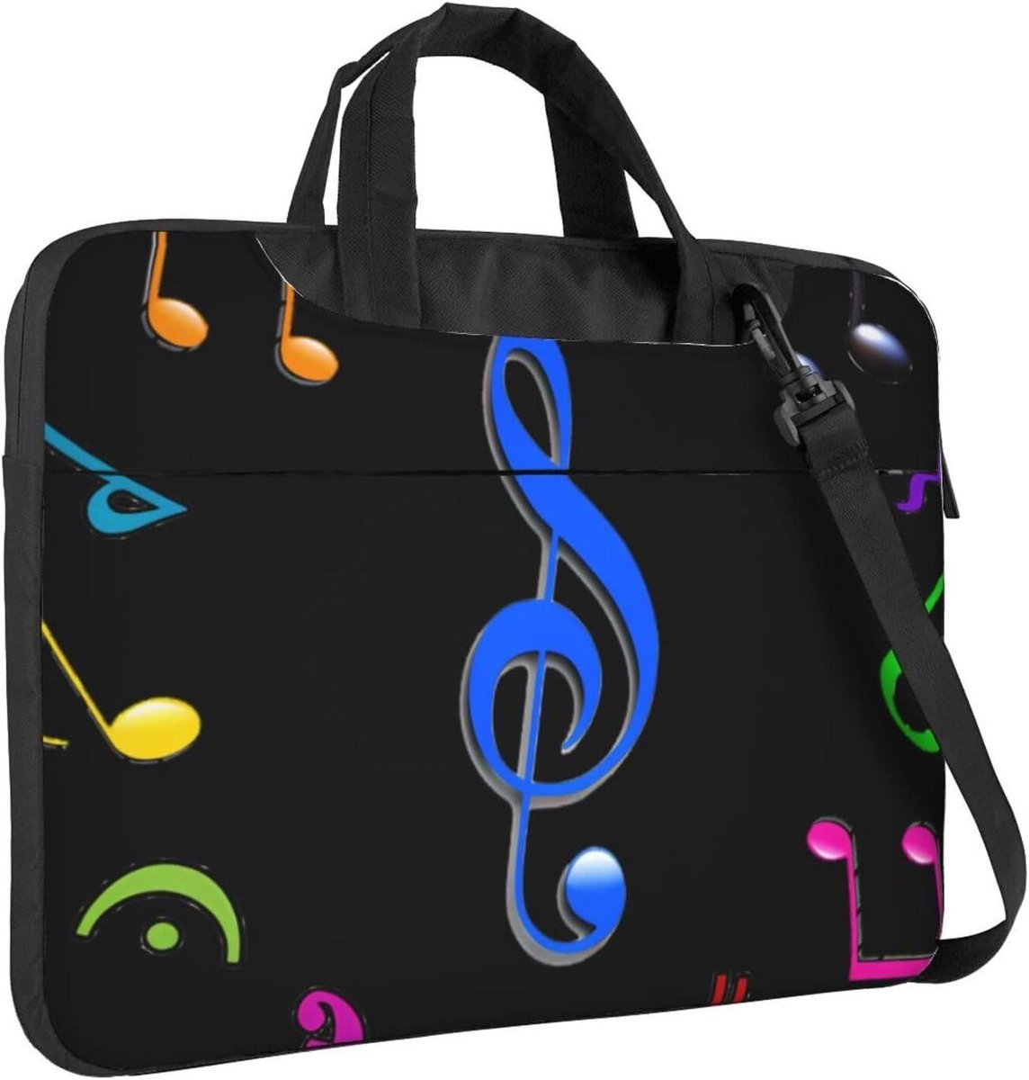 Laptop Tas - Computerhoes Schoudertas - Veilig Vervoeren - Grote Capaciteit - 33-40 cm - Zwart