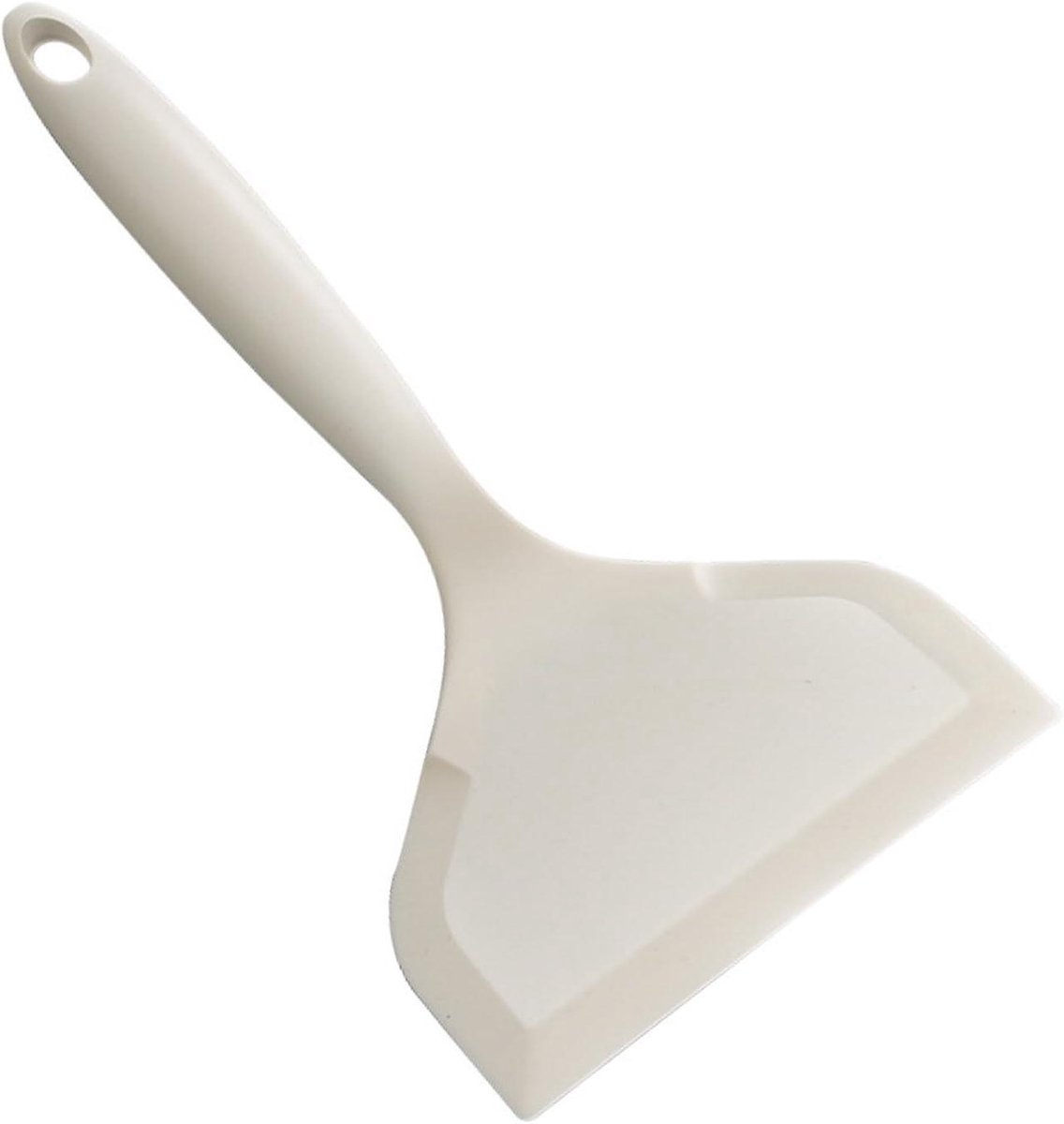 Siliconen spatel - Keuken spatel - Eieren bakken - Antiaanbaklaag - 244 cm - Wit