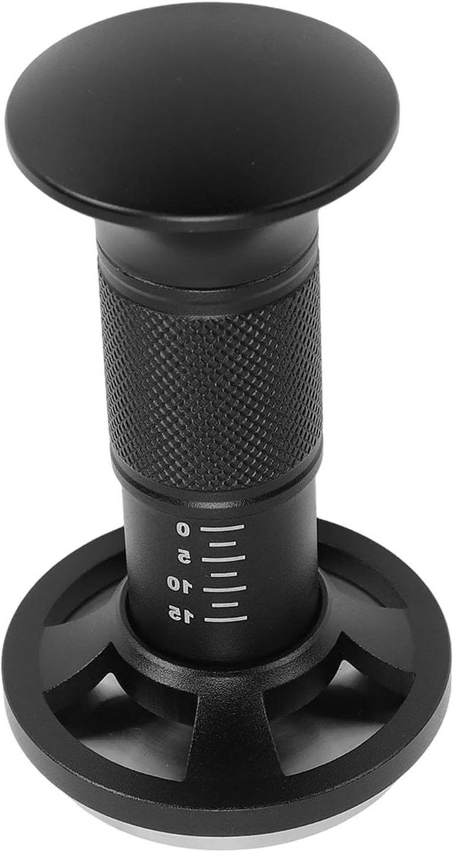 Koffie Tamper - Koffiepers Gereedschap - Espresso Maken - Verstelbare Druk - 51 mm - Zilver