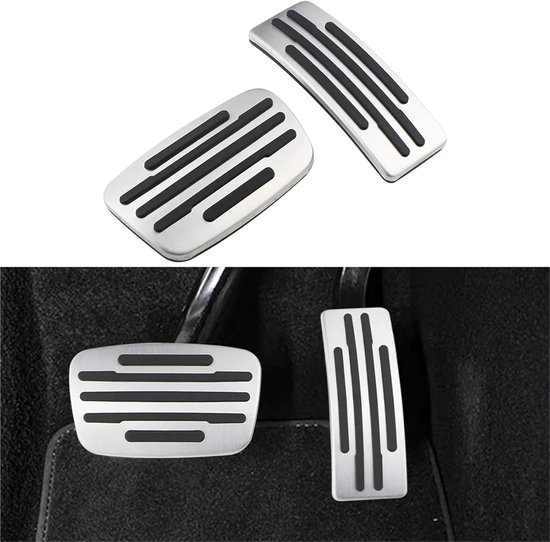 Auto Pedaalhoezen - Gaspedaal Rempedaal - Veilig Rijden - Antislip Grip - 300 g - Zilver — afbeelding 3