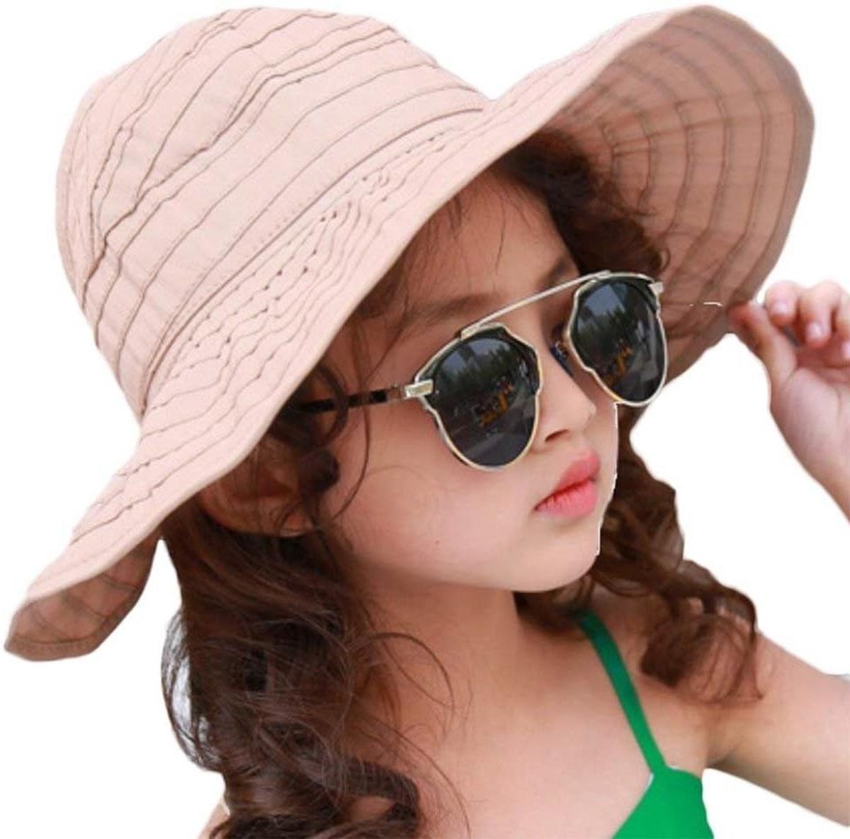 Zomer Hoed - Strandhoed Zon Hoed - Bescherming tegen zon - Jong Mode - One Size - Zand