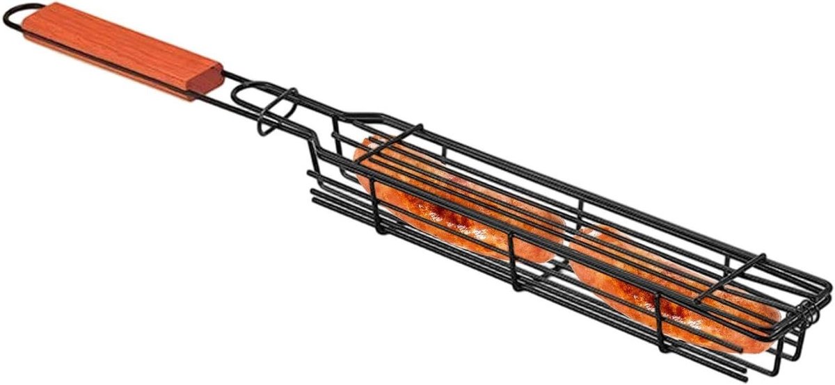 Hotdog Rooster - Worst Klem - Gelijkmatig Grillen - 360 Graden Verwarming - 51 x 5 x 45 cm - null