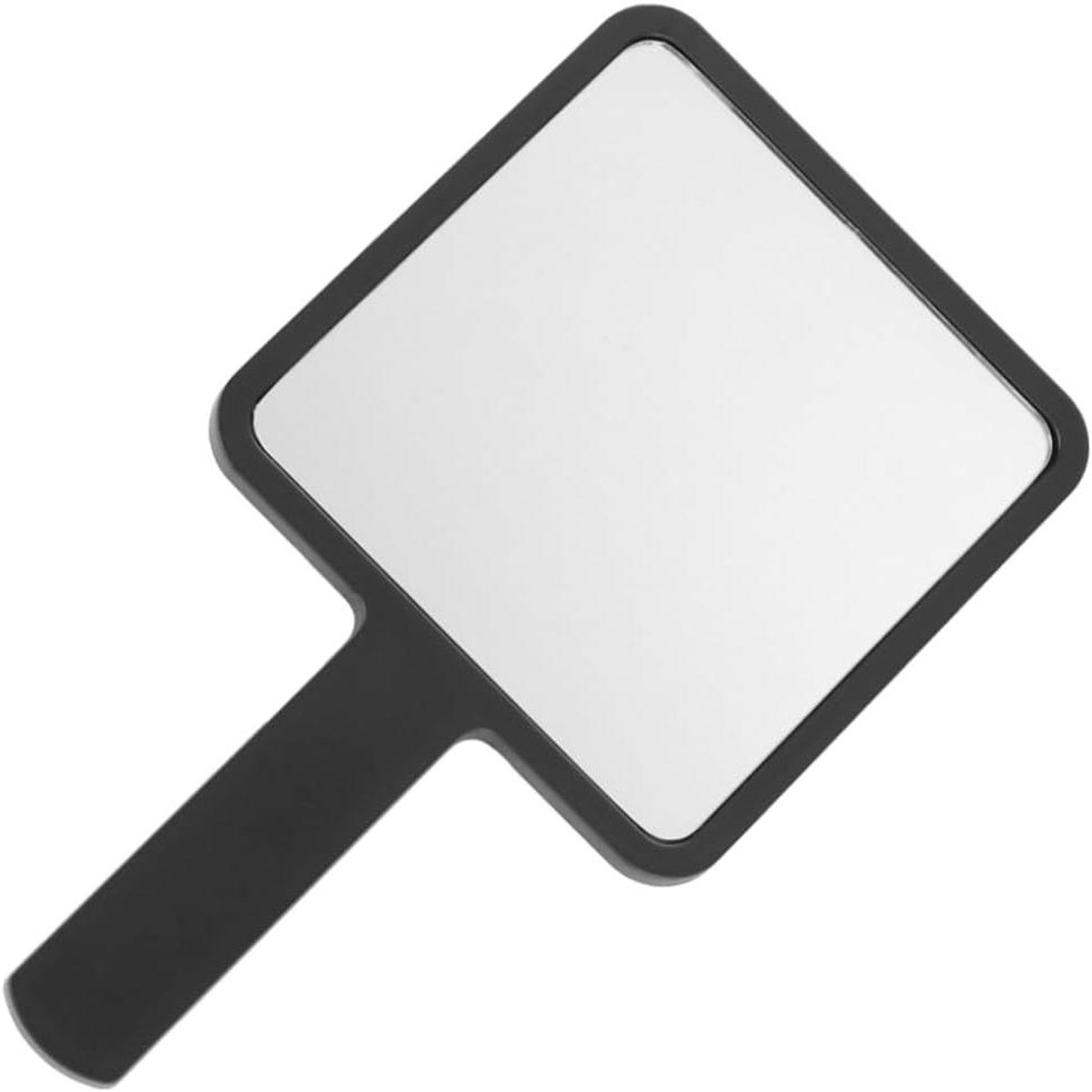 Handspiegel - Make-up spiegel - Make-up aanbrengen - Met handvat - 16 x 9 cm - Zwart