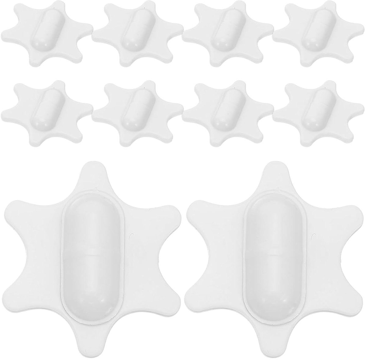 Magnetische Roerstaafjes - Mini Mixer Roer - Laboratorium Experimenten - Consistente Mengprestaties - 3 x 3 x 1 cm - Wit