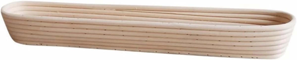 Rieten Broodmand - Rijsmand Deegkom - Brood Bakken - Met Voering - 34x10cm - Beige