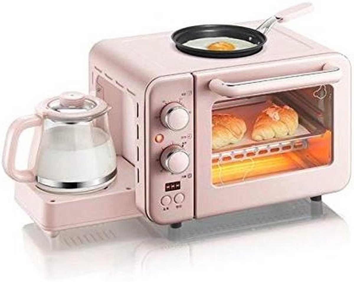 Ontbijtapparaat - Keukenapparaat Multifunctioneel - Snelle Maaltijden - Mini Oven Koffiezetter - 8L - null