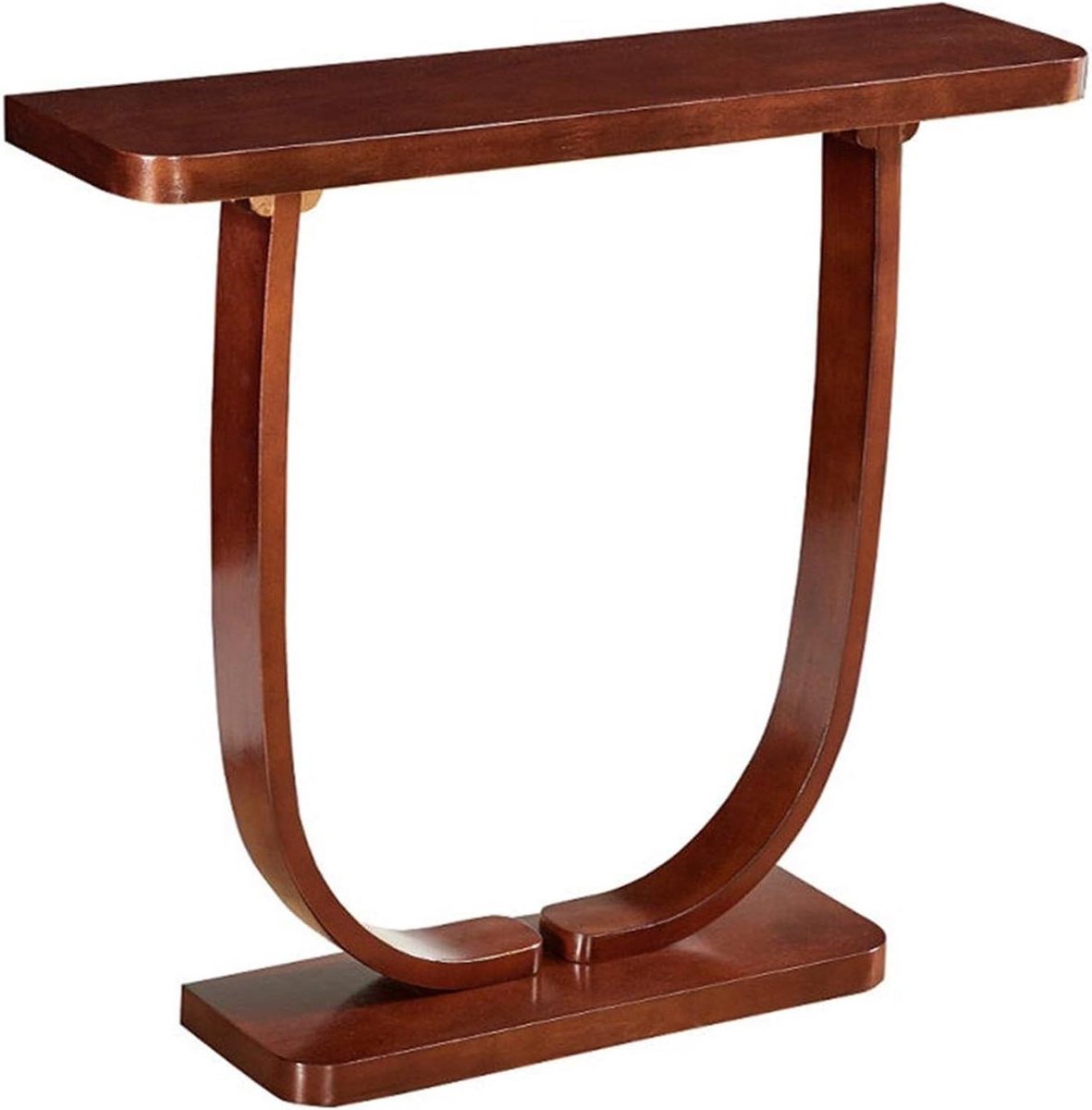Gangtafel - Bijzettafel Bank - Ruimte Besparen - Massief Houten Blad - 90-120 x 23 x 80 cm - Walnoot