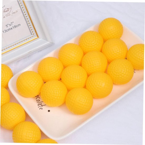 Oefenballen - Golfballen Trainingsballen - Binnenshuis Trainen - Zonder Schade - 4.1 cm - Geel — afbeelding 5