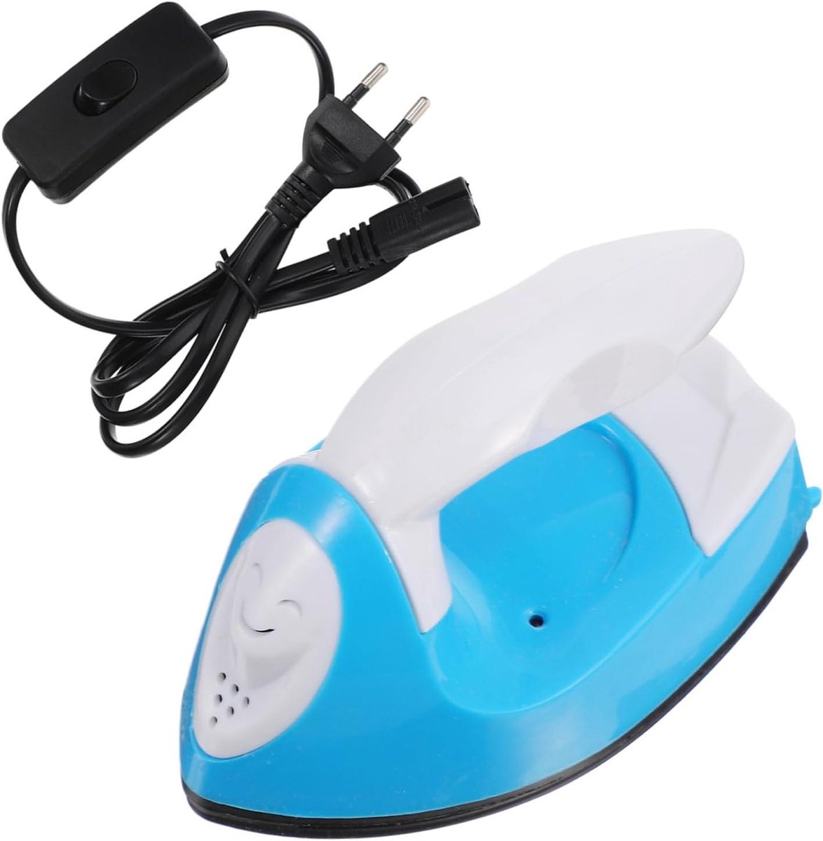 Mini Hittepers - Textiel Strijkijzer - Warmteoverdracht - Keramische Bodemplaat - 10 cm - Blauw
