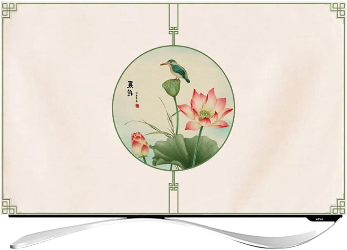 TV Hoes - Schermbeschermer - Stofvrij Houden - Ademende Stof - 24-65 inch - Patroon B