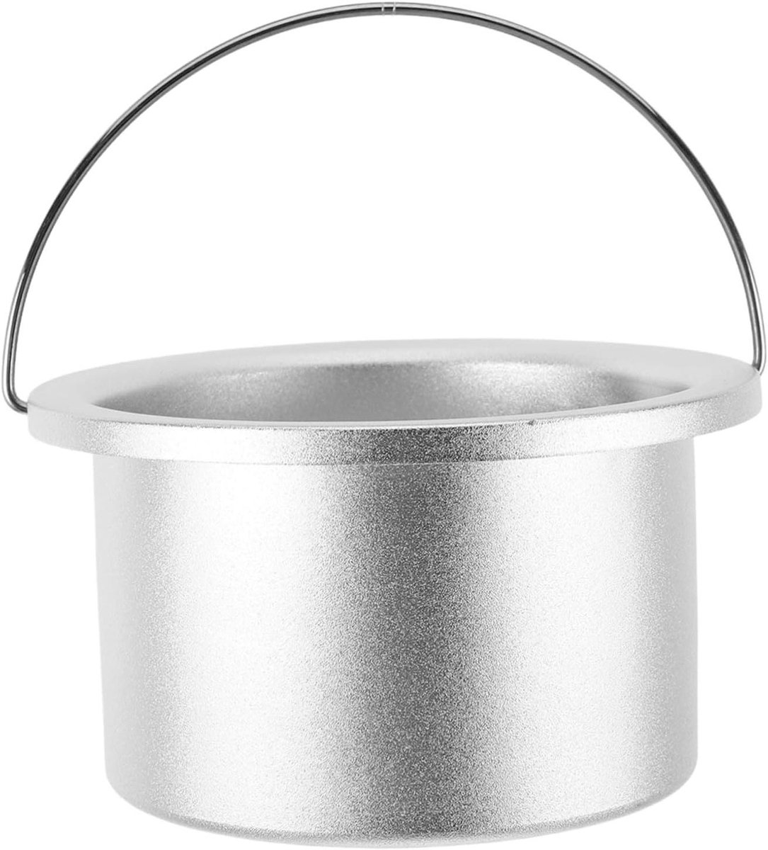 Aluminium Wax Pot - Waxverwarmer Inzetbakje - Ontharen - Gelijkmatige Verwarming - 13.2 x 10.8 x 7 cm - Zilver