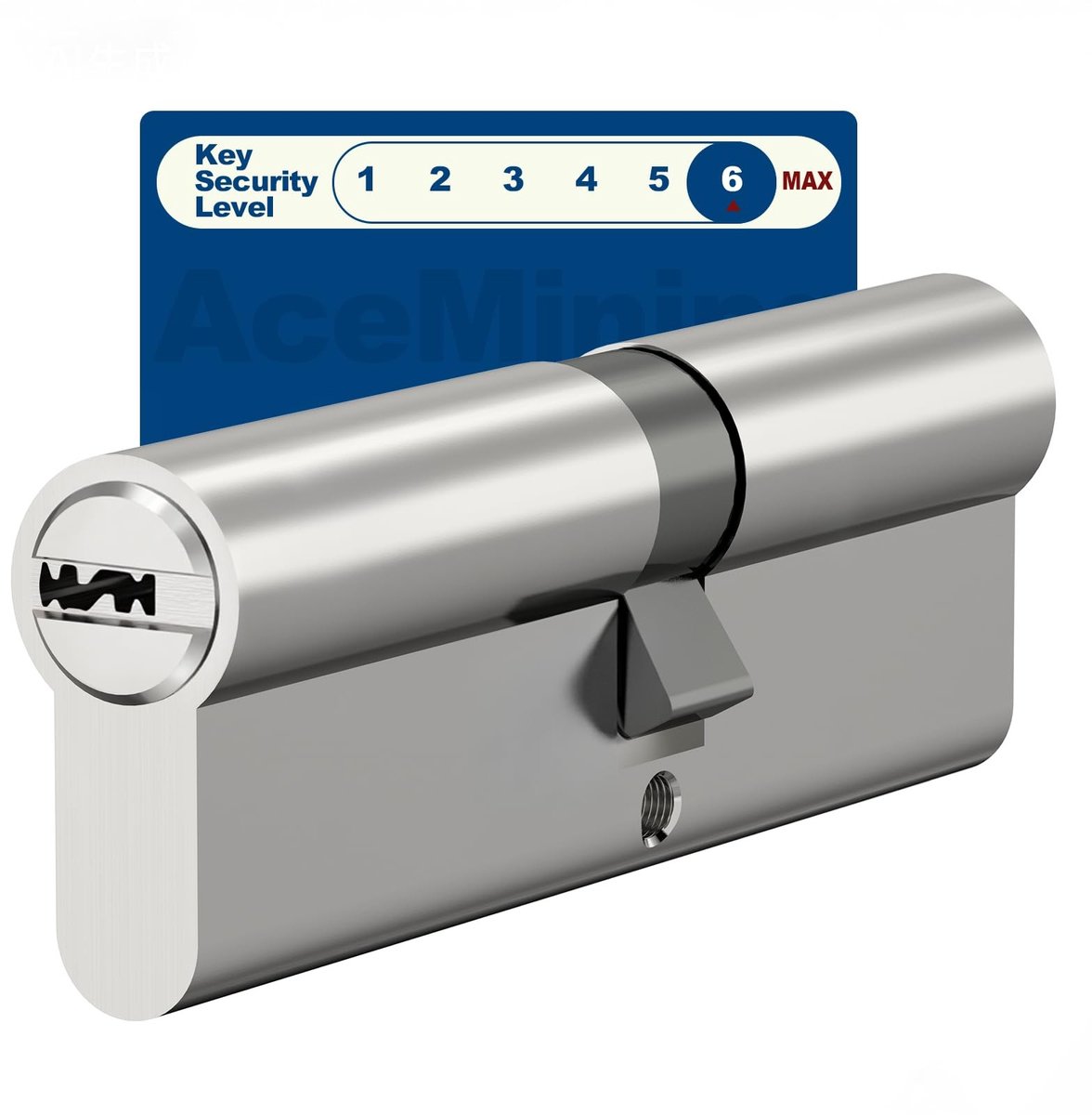 Dailygoody - Cilinderslot - Veiligheidsslot - Diefstalbeveiliging - 30/35 mm - Deurslot met 3 sleutels - Eenvoudige installatie