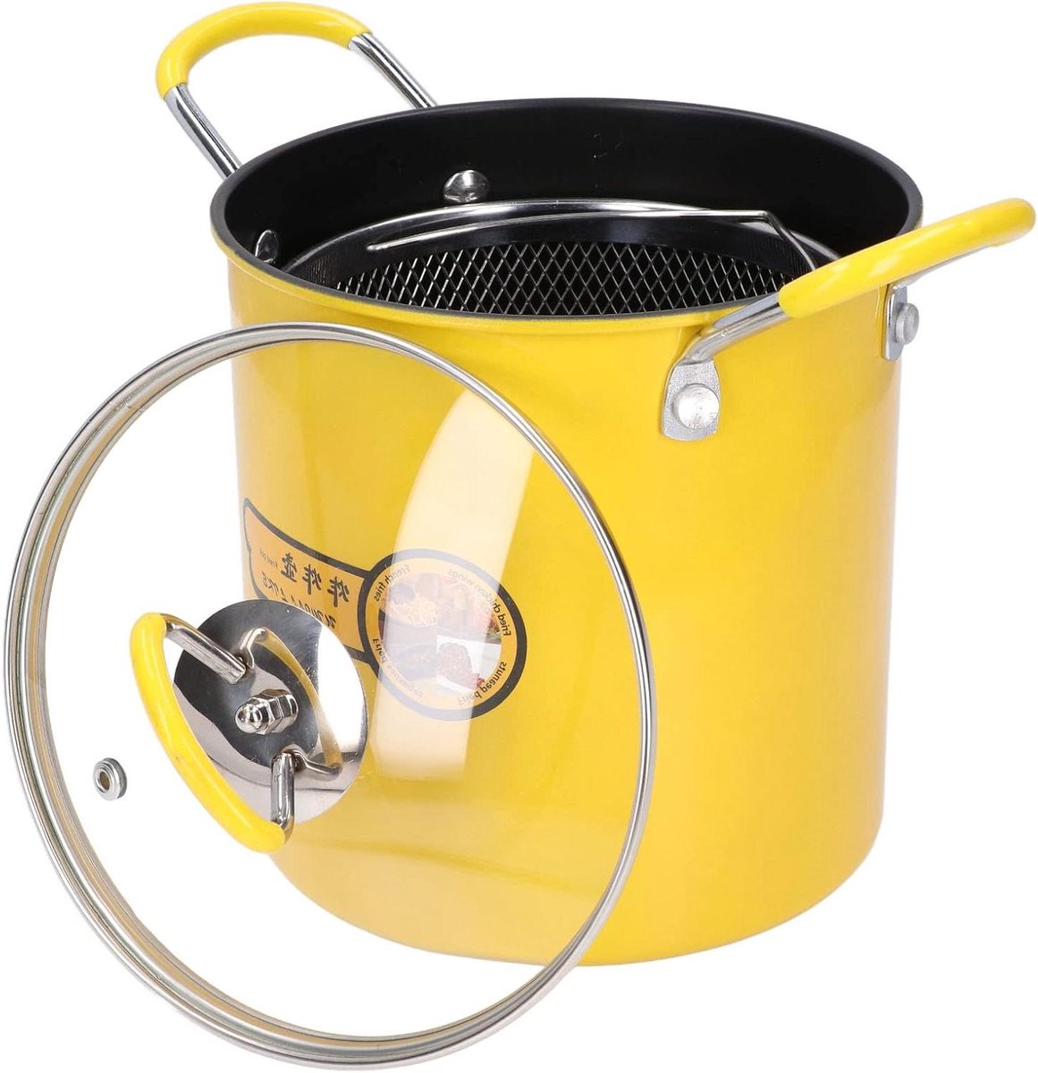 Mini Friteuse - Koekenpan - Thuis Frituren - Met Oliefilter - 3L Inhoud - Zilver
