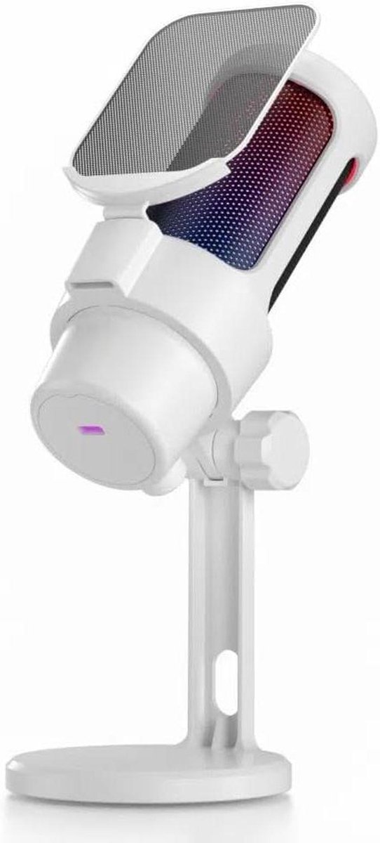 USB Microfoon - Opname Microfoon - Audio Opnemen - Dynamische RGB Verlichting - 192 kHz - Zwart