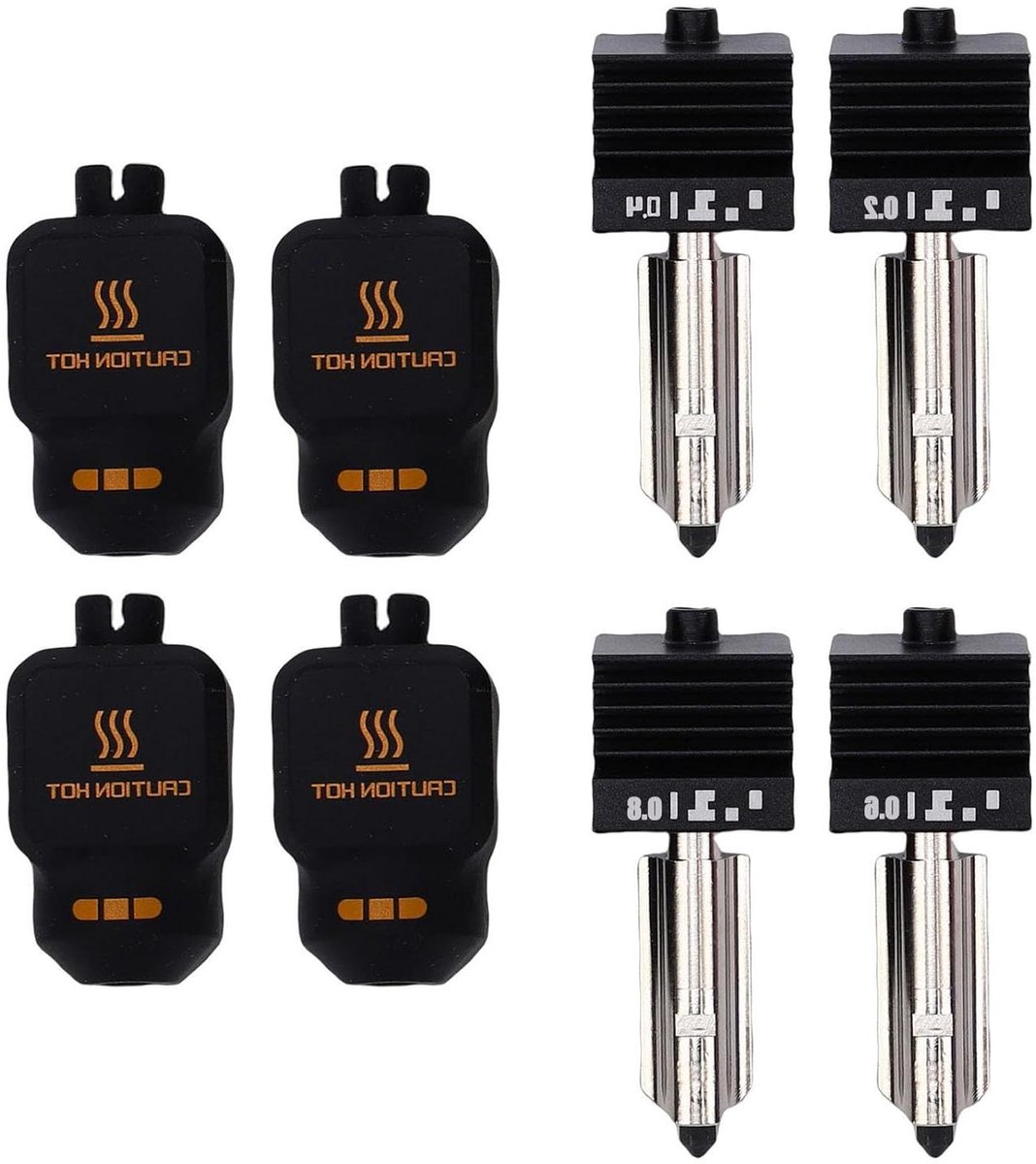 Hotend Kit - Printkop Onderdelen - 3D Printen - Hoge Temperatuur Bestendig - 4 Stuks - Zilver