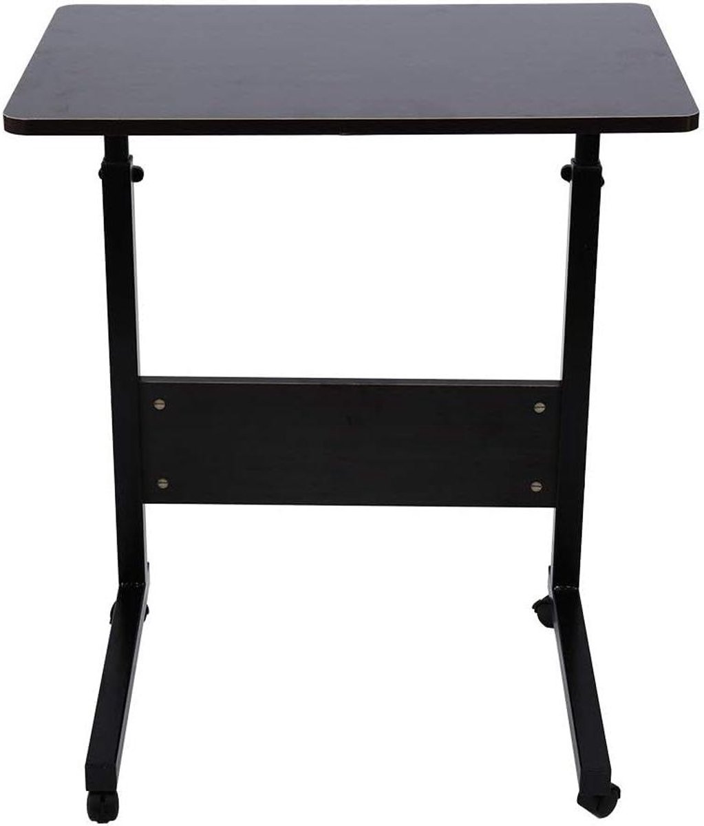 Laptop bureau - Bedtafel - Thuiswerken - Verstelbare hoogte - 60x40 cm - Wit esdoorn