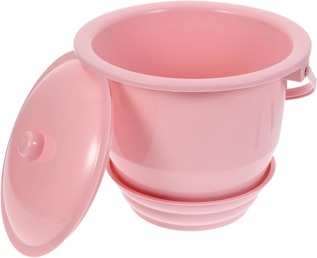 Handzame Kamerpot - Urine-emmer - Thuiszorg - Antislip en kantelbestendig - 245 x 245 x 22 cm - Wit