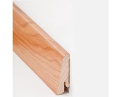 PROVISTON Plint echt houtfineer 20 x 58 x 2500 mm, echt houtfineer, kersen om te lijmen, te klemmen, schroeven en spijkers plint gefineerd door PROVISTON 2,5 meter | 1 stuk