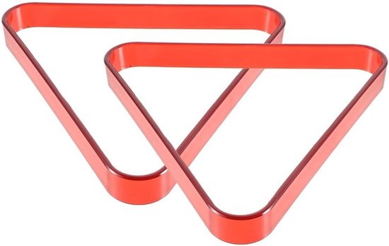 Biljart Rekken - Pooltafel Accessoires - Spel Organisatie - Duurzaam PC Materiaal - 2 Stuks - Rood — afbeelding 4
