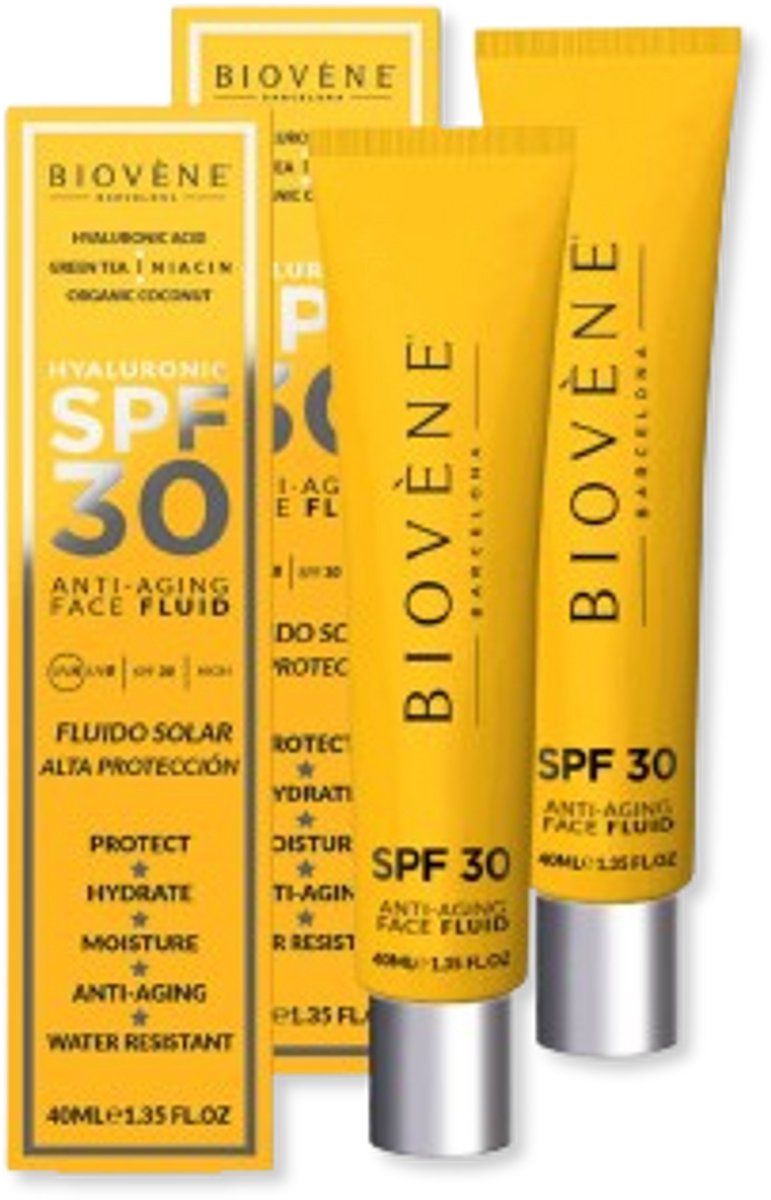Biovene Face Fluid Hyaluronic SPF 30 - 2 pak