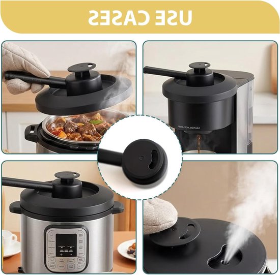 360° Rotating Stoomafleider voor Thermomix TM7, Accessoires met Overloopbescherming en Verbindingen, Geschikt voor Meubels en Open Haarden — afbeelding 4