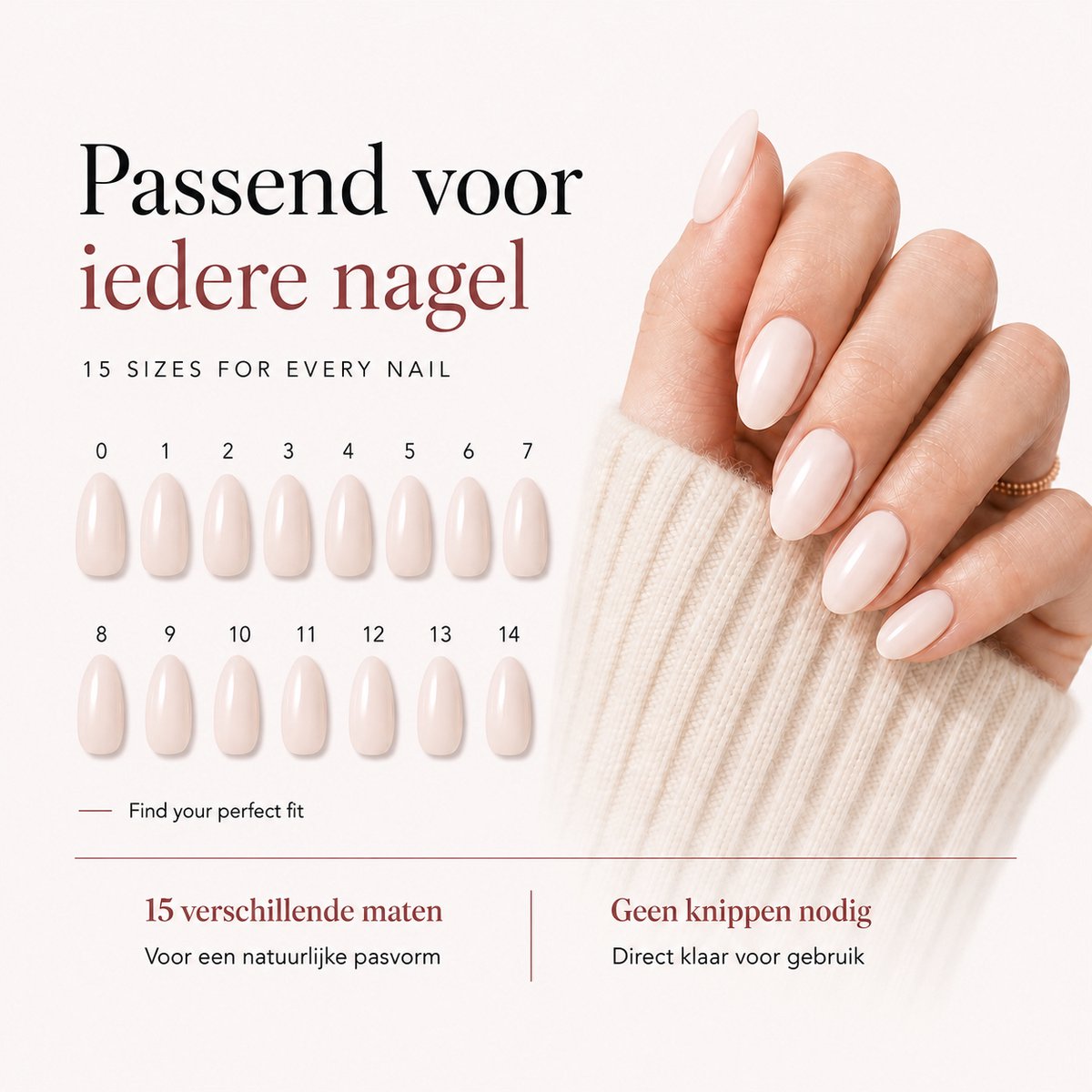 Mimo Seoul Soft Gel Press On Nails Kort - Baby Boomer Square (30 stuks) - Plaknagels Met Lijm & Plakstickers - Nepnagels Valse Nagels Herbruikbaar - Compleet Prep Kit — cadeau in Mode & Accessoires - foto 5