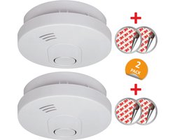2-Pack ELRO FS1510 Rookmelder met 10 Jaar Batterij en Magneet Montage - Voldoen aan Europese norm EN14604