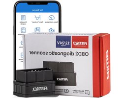 Zelfdiagnoseapparaat - OBD-stekker - Voertuig uitlezen - Brede protocol ondersteuning - 98 x 68 cm - Zwart/rood