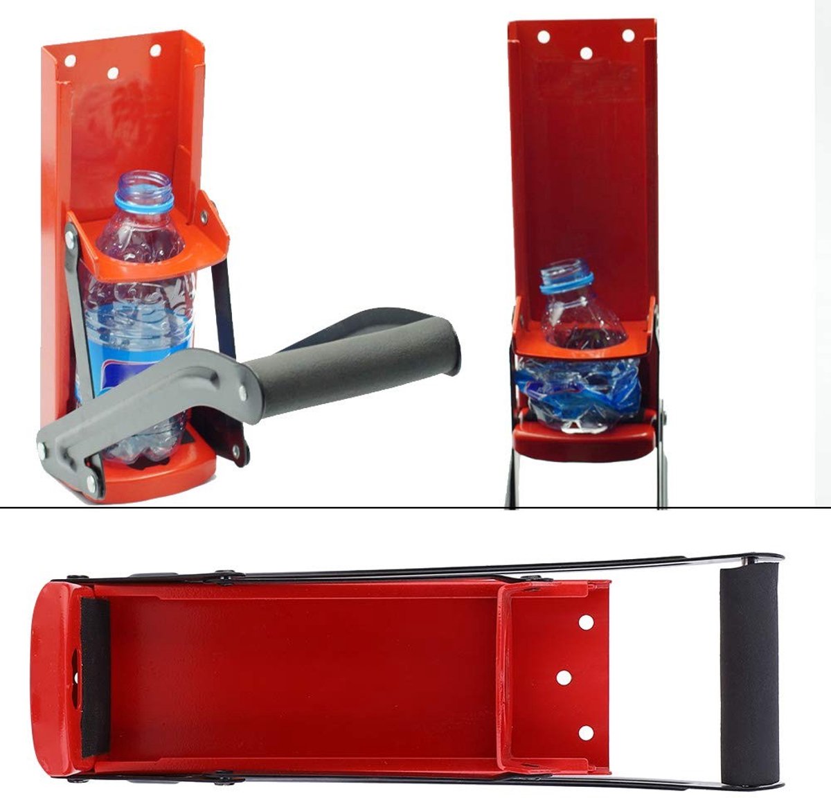 Dailygoody - OmGoods - Dailygoody - Blikjesbreker - Recyclinggereedschap - Handige opener met rubberen handgreep - 500 ml - Duurzaam en veilig verpletteren - Geschikt voor a...