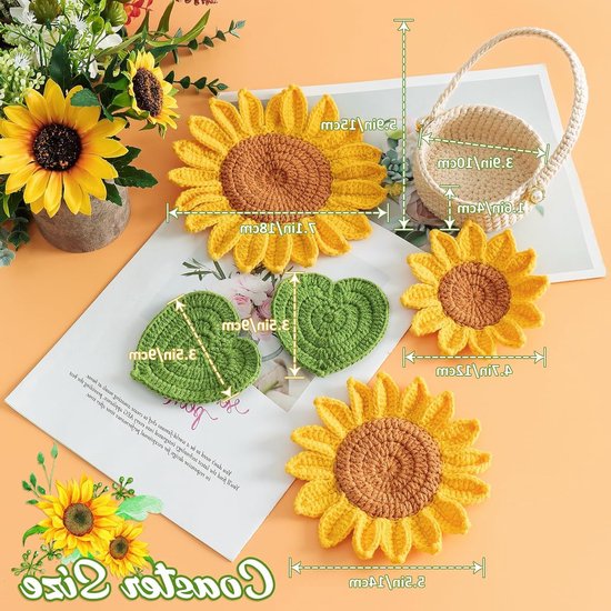 Crochet Starter Set voor Beginners met Plant Motief, Haaknaalden, DIY Projecten en Video-instructies voor Kinderen en Volwassenen — afbeelding 2