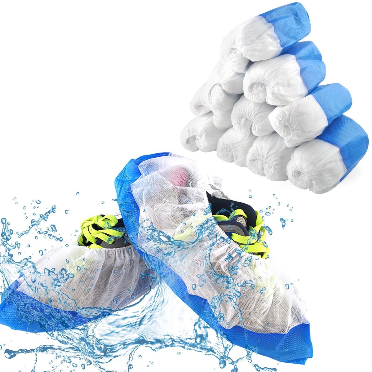 Dailygoody - Overschoenen - Waterdichte schoenhoezen - Herbruikbaar en antislip - Eenheidsmaat - Bescherming tegen regen - Geschikt voor binnen en buiten