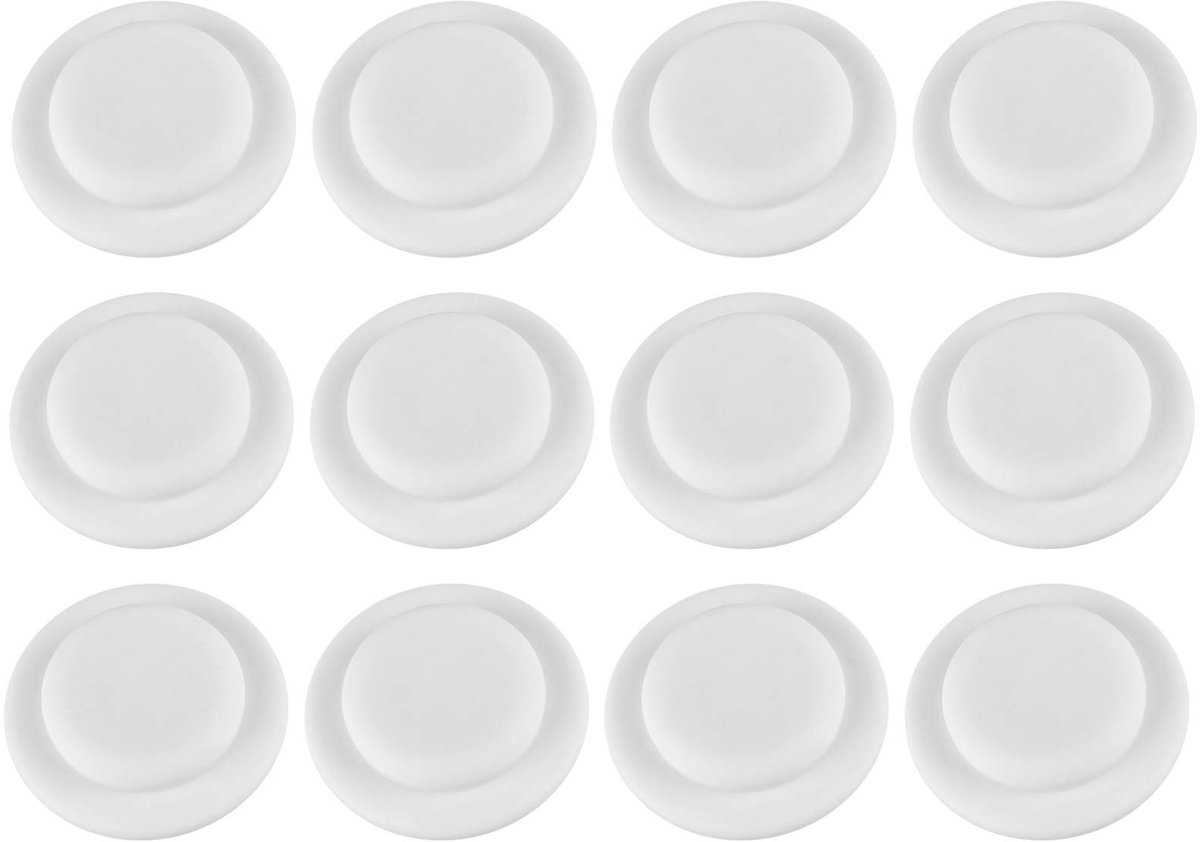 Dailygoody - Afsluitdoppen - Lekvrije afdichting - Wit - Sluitringen - Compatibel met brede drinkflessen - Ideaal voor babyflessen - 12-delige set