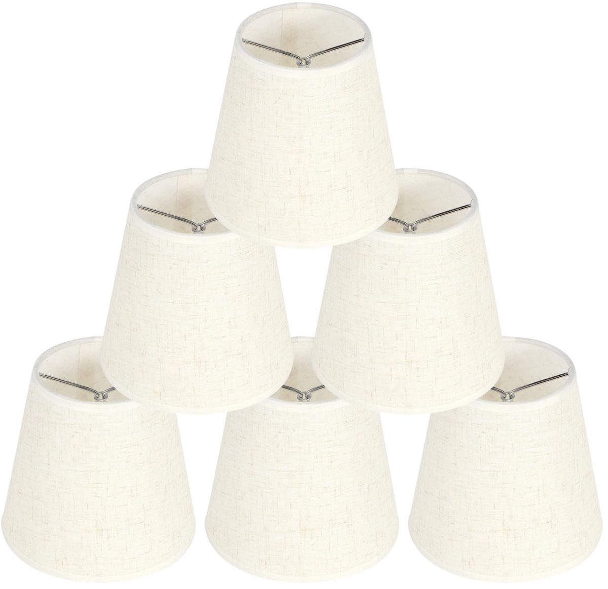 Dailygoody - Clip op Lampenkap - E14 Lampenkappen - Modern en Eenvoudig - Grijs - Decoratieve Lampenkappen - Geschikt voor Tafellampen en Hanglam