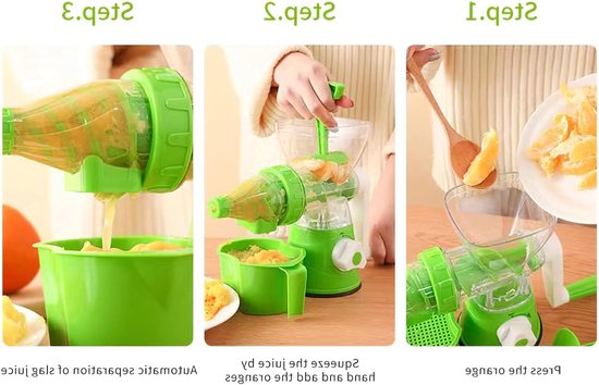 Multifunctionele Handmatige Juicer voor Groenten en Fruit, Vers Sap Extractor voor Keukenaccessoires en DIY Gereedschap — afbeelding 4