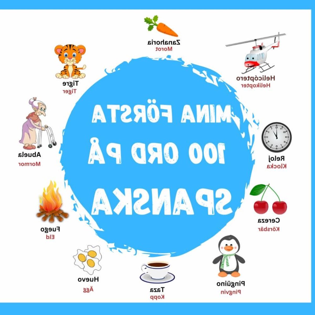 Spaanse Woordenboek Kinderen - Kindertaal Spanje - Woorden Leren - Levendige Illustraties - 29 Pagina's - Meerkleurig
