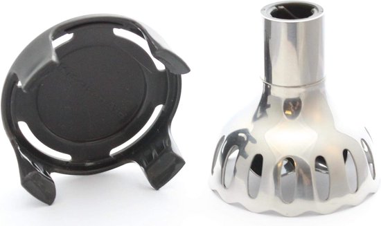 Mixer Opzetstuk - Klopper Frother - Beslag Maken - Specifiek Model - 6.5 x 6.5 x 7 cm - Zilverkleurig — afbeelding 5