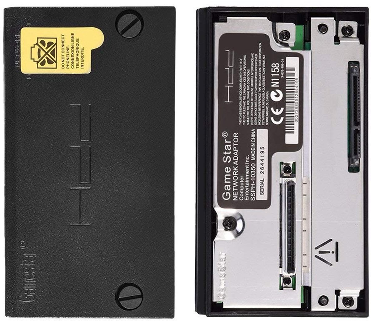 Dailygoody - netwerkadapter - Interface netwerkadapter - Geschikt voor PS2 - Zwart - Ondersteunt HDD - 2,5 inch en 3,5 inch