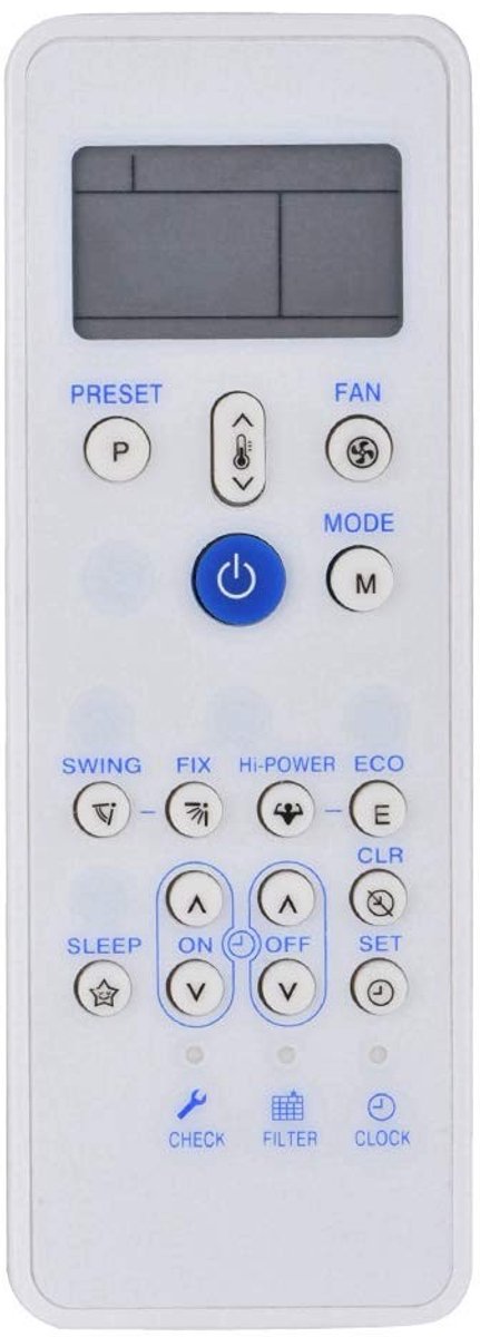 Dailygoody - Airconditioning afstandsbediening - Universele controller - Sterk en duurzaam - Meer dan 8 m bereik - Geschikt voor Carrier - Compact for...