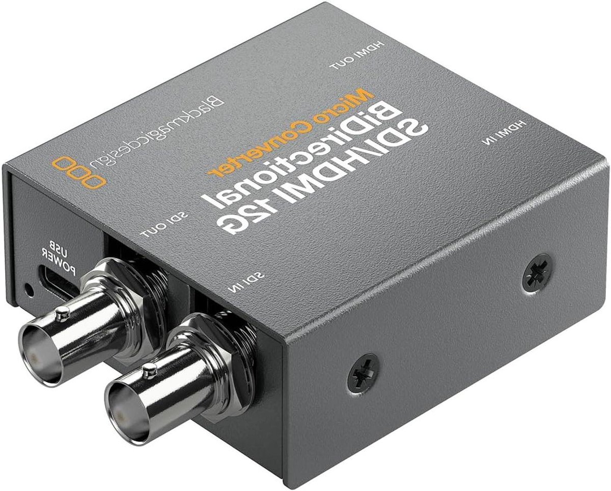 Video Converter - SDI HDMI Adapter - Signaal Omzetten - Bidirectioneel 12G - 386 Grams - Zwart