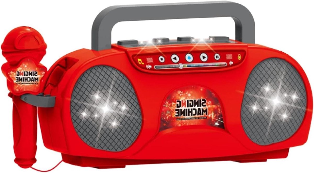 Karaoke Microfoon Luidspreker - Kinder Karaoke Set - Muziek Plezier - Kleurrijke Lichteffecten - 8.3 x 16 x 8.3 cm