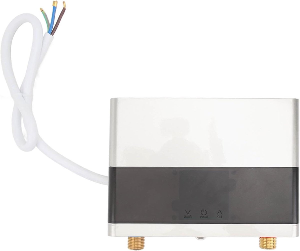 Doorstroomverwarmer - Elektrische Boiler - Direct Warm Water - Energie Besparend - 6000 Watt - Zilver