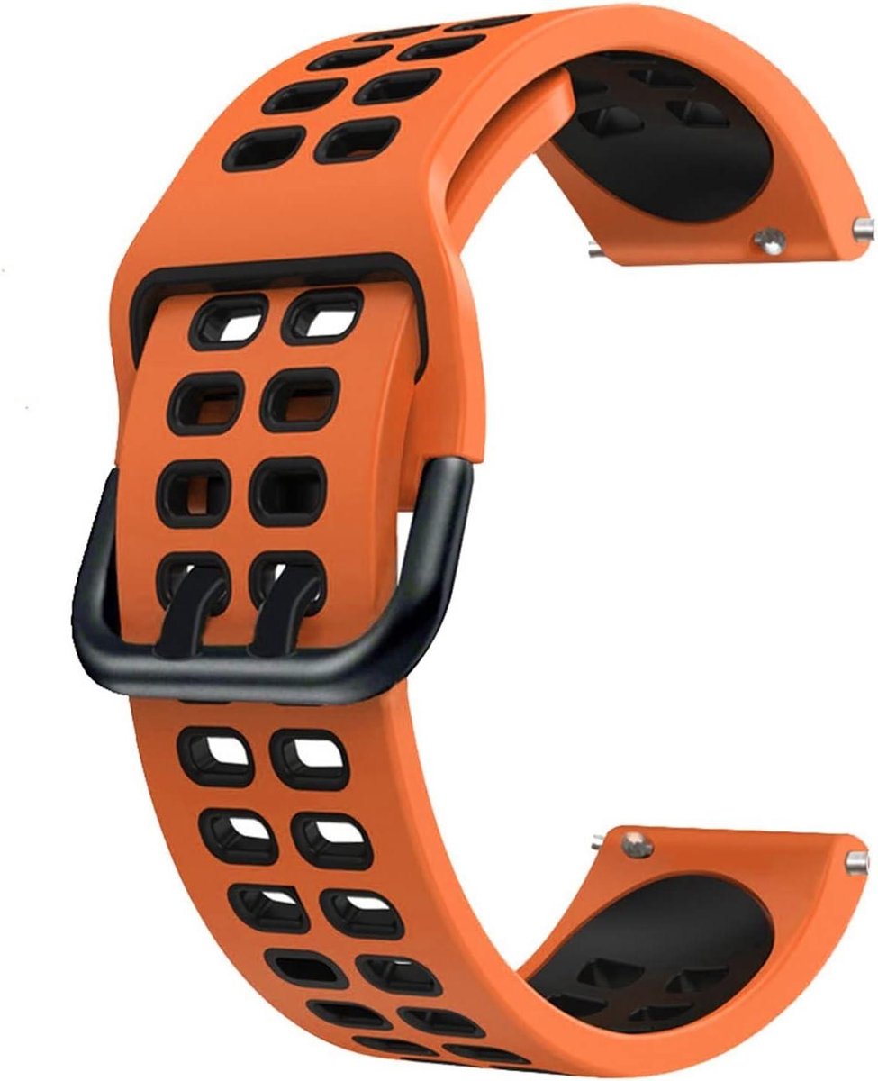 Siliconen Band - Polsbandje Horloge - Dagelijks Gebruik - Verstelbare Lengte - 22 mm - Agaat