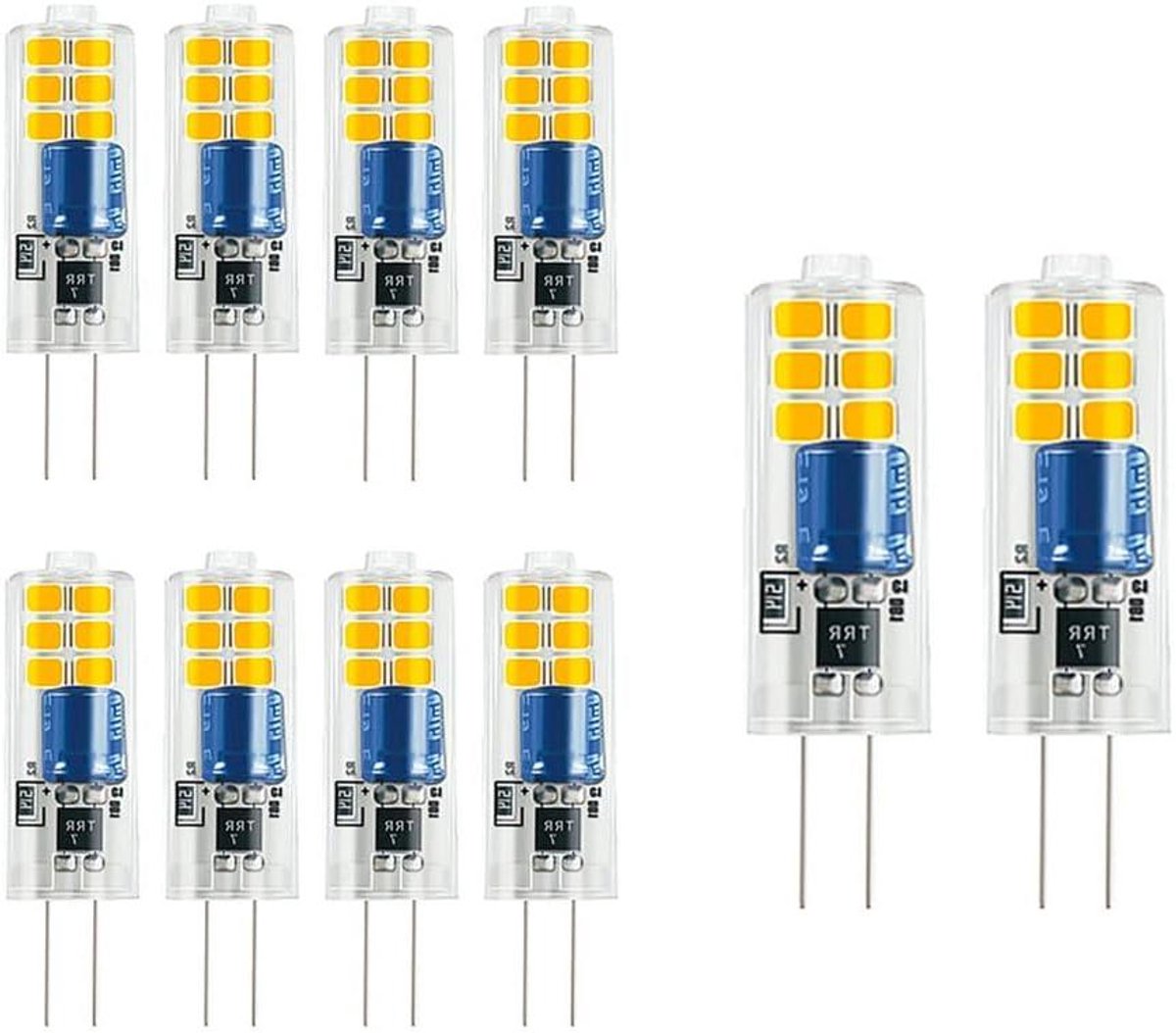 Ledlampen G4 - Mini lampjes - Sfeerverlichting creëren - Energiebesparend - 10 stuks - Koud wit