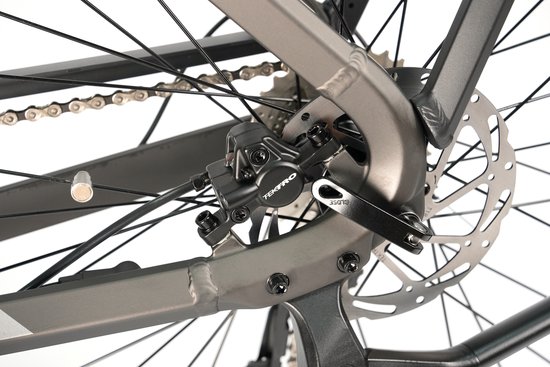 TTGO Z5 Elektrische Fiets - 250W MiddenMotor - 36V18Ah Accu - 27.5 Inch Banden - Max Snelheid 25km/u - Max Bereik 110-130km - Shimano 9 Versnellingen - Grijs van TTGO — afbeelding 4