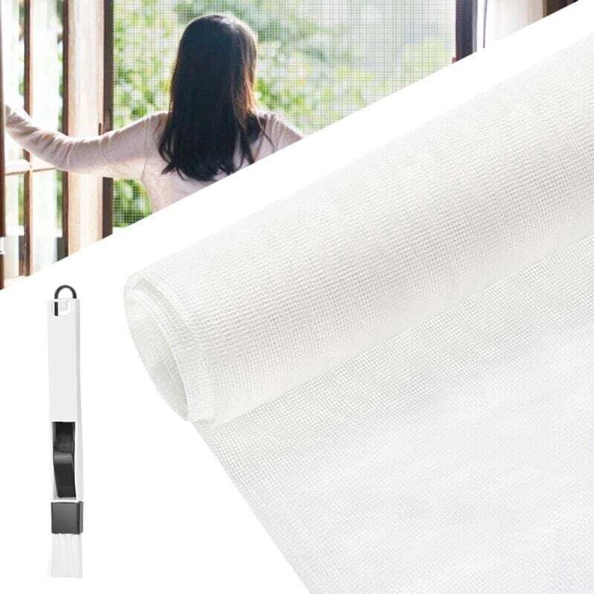 Vliegengaas voor ramen 100x120 cm - Insectenbescherming voor een frisse lucht