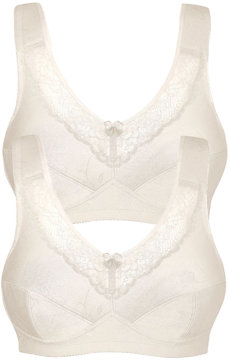 2-pack ontlastings-BH zonder beugel Basic