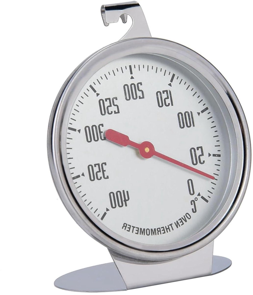 Oventhermometer - Temperatuurmeter - Nauwkeurig Bakken - Roestvrij Staal - 0-400 Graden - Metaal