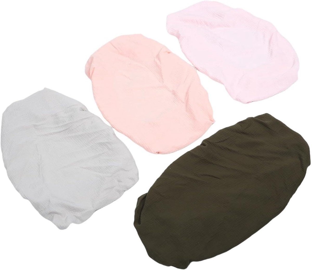 Aankleedkussenhoezen Katoen - Baby Verzorging - Baby Verschoon - Zacht Ademend - 4 Stuks - Multi Print
