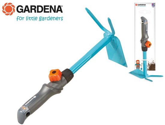 Gardena Combisystem Tuinhak. Junior . Werkbredte 5,5 cm. Staal.Turquoise/grijs van GARDENA — afbeelding 4