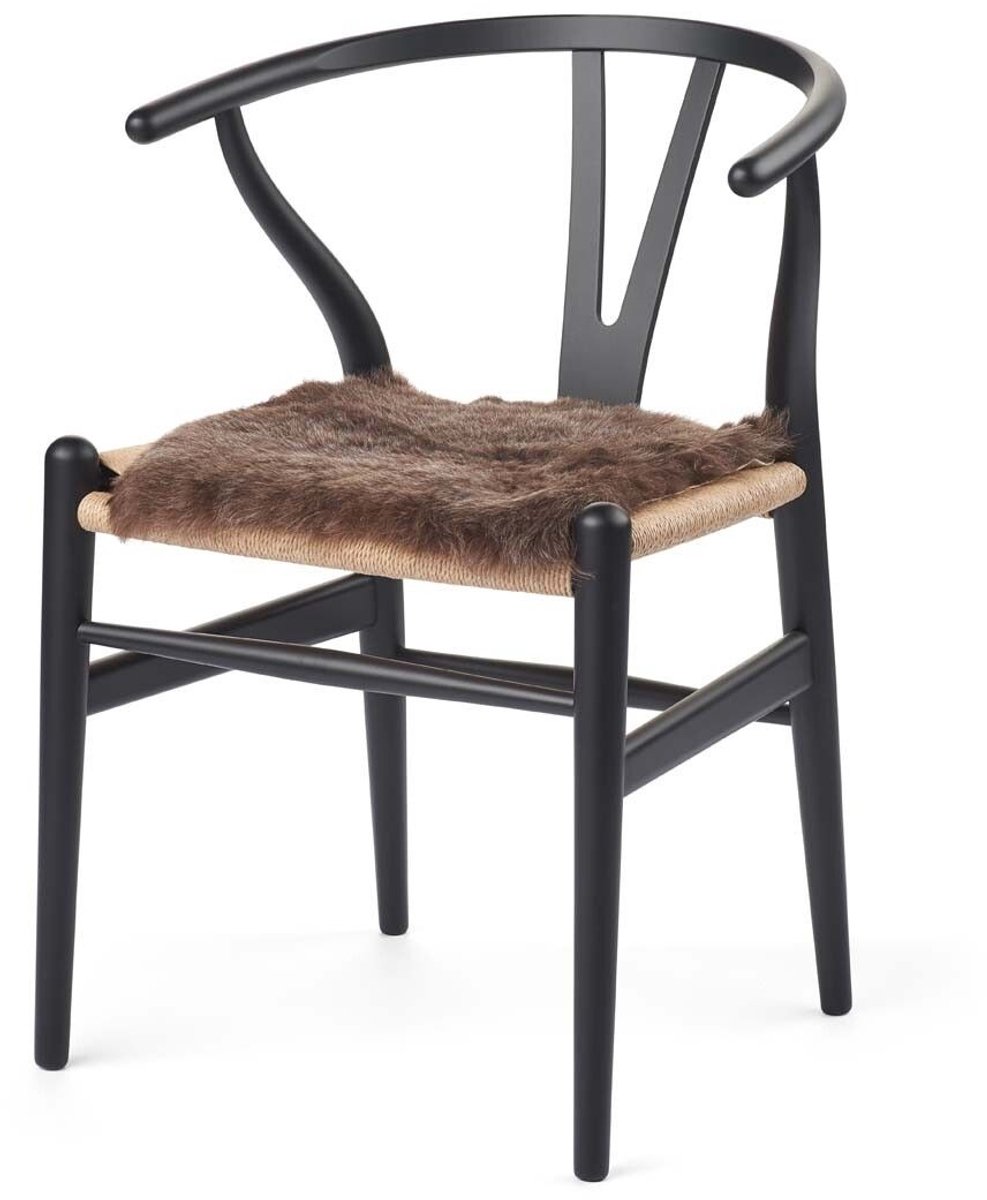 Sheepskin House Kortharige Schapenvacht Stoel Cover - 40x40 cm Rusty Brown